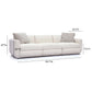 Perry 96 Cream Chenille Modular Sofa by TOV L69220 So