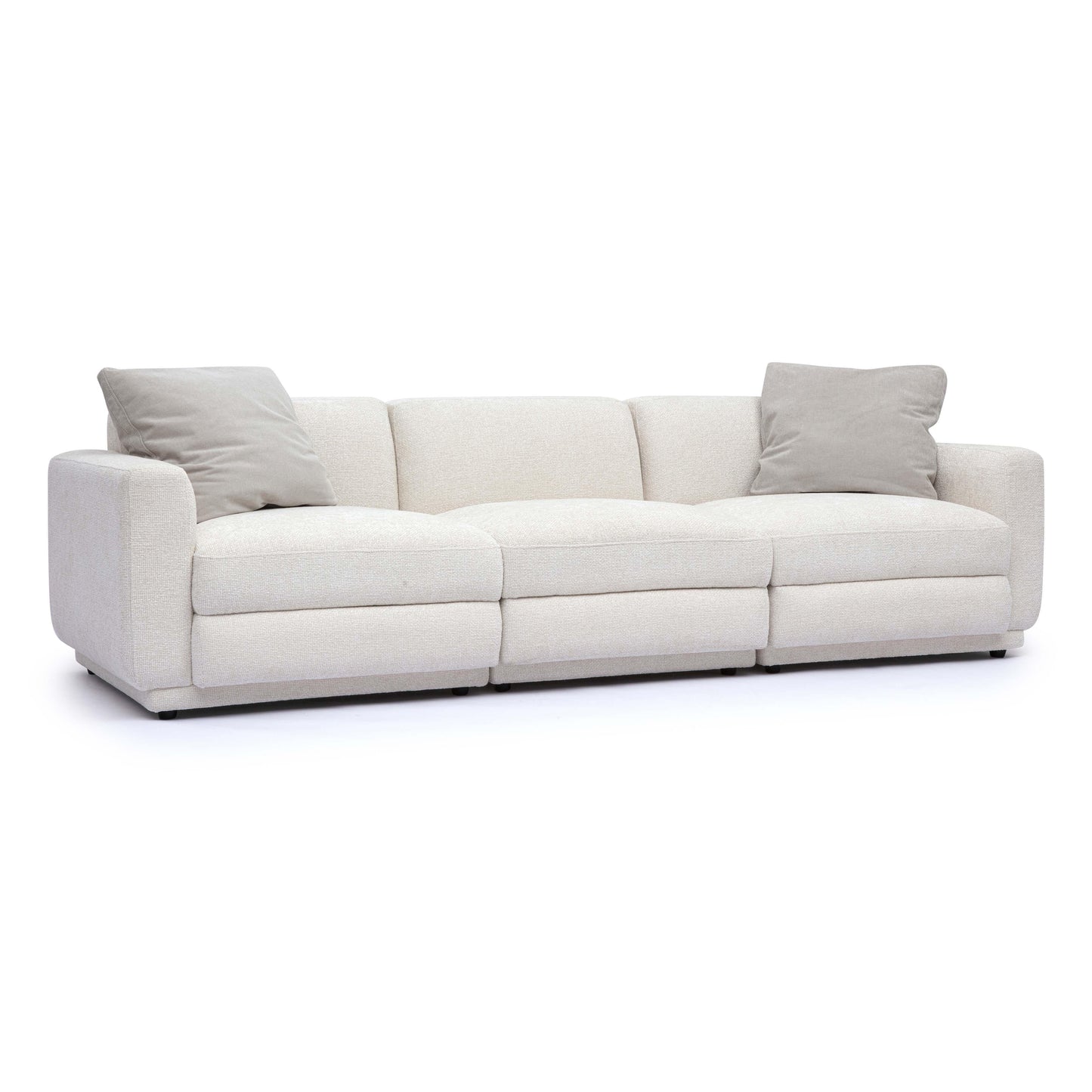 Perry 96 Cream Chenille Modular Sofa by TOV L69220 So