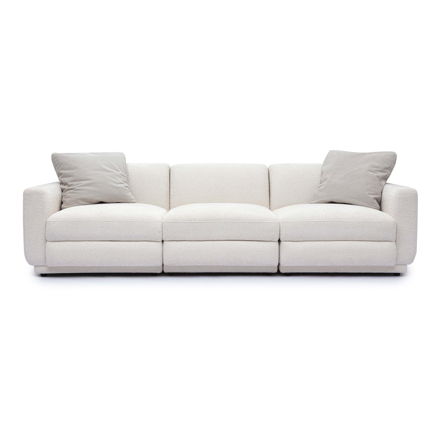 Perry 96 Cream Chenille Modular Sofa by TOV L69220 So