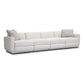Perry 124 Cream Chenille Modular Long Sofa by TOV L69220 So1