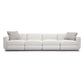 Perry 124 Cream Chenille Modular Long Sofa by TOV L69220 So1