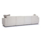 Perry 124 Cream Chenille Modular Long Sofa by TOV L69220 So1