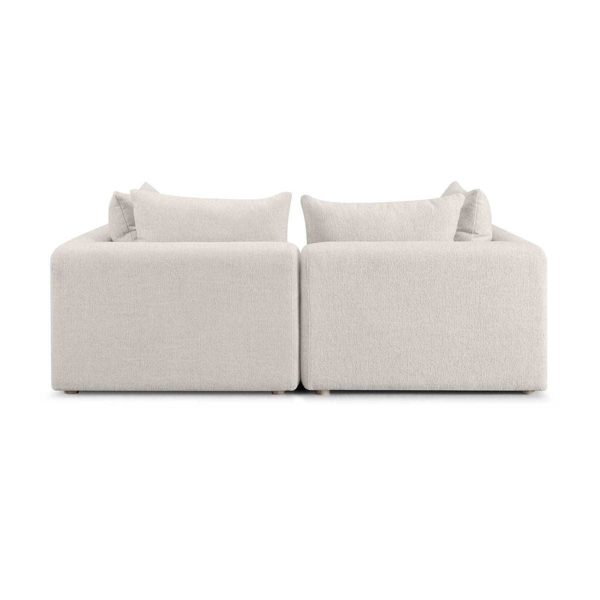 Hangover Cream Contract-Grade Textured Fabric Loveseat by TOV Furniture – photo 3 of 5