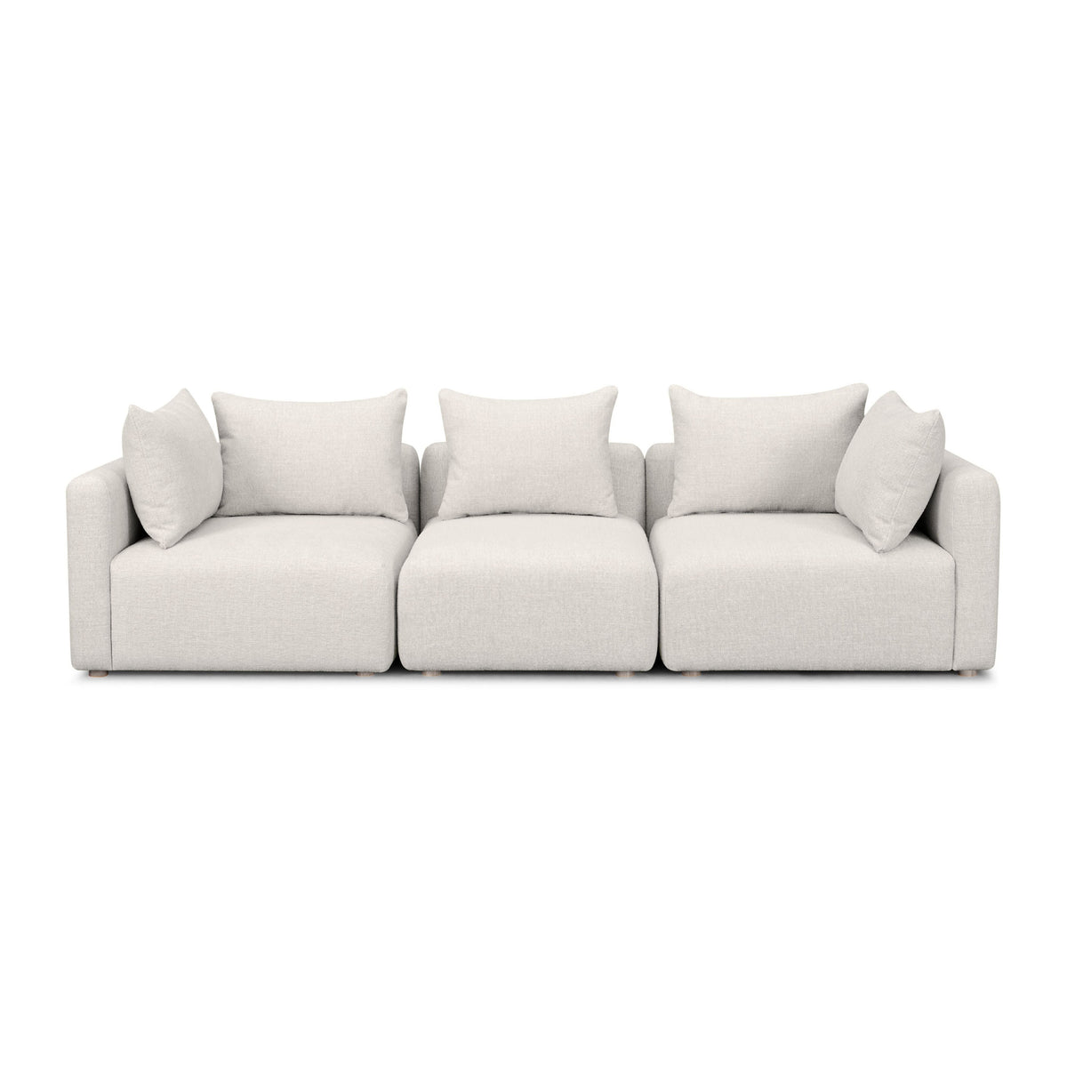 Hangover Cream Contract-Grade Textured Fabric Sofa by TOV Furniture – photo 2 of 5