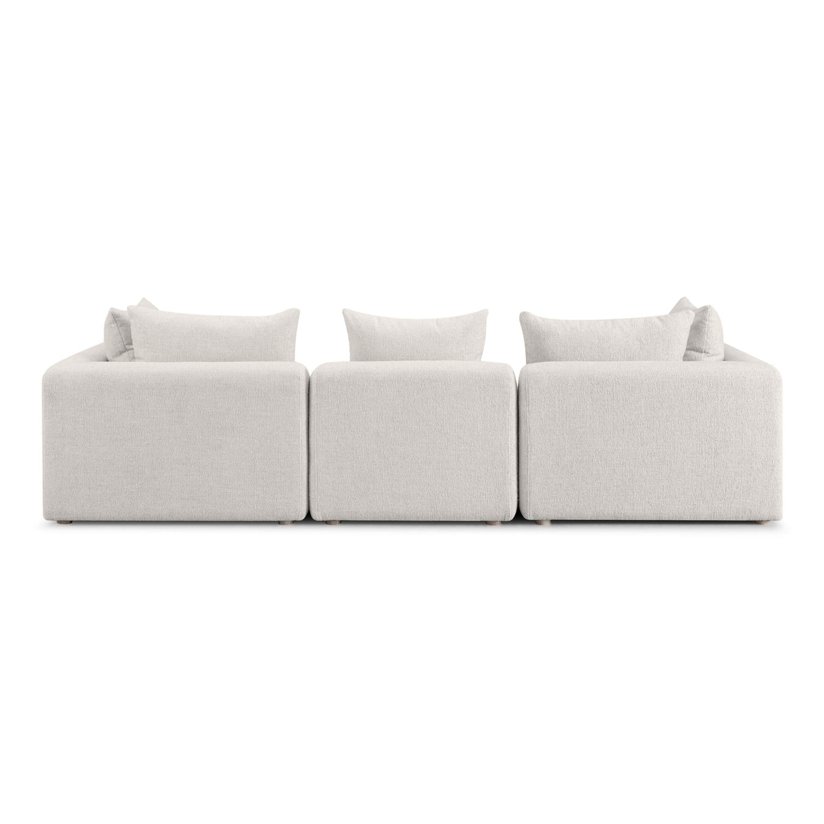 Hangover Cream Contract-Grade Textured Fabric Sofa by TOV Furniture – photo 3 of 5