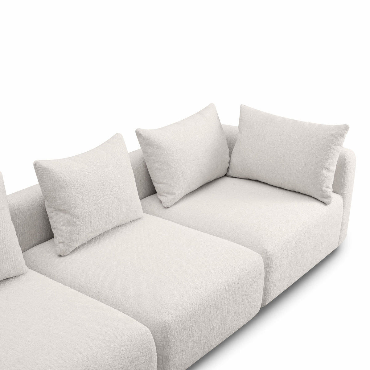 Hangover Cream Contract-Grade Textured Fabric Sofa by TOV Furniture – photo 4 of 5