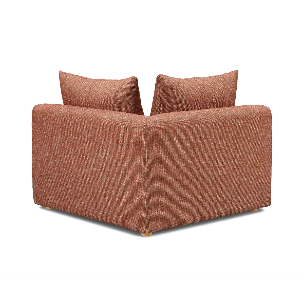 Hangover Contract-Grade Textured Fabric Modular Corner Chair in Red by TOV Furniture – photo 5 of 6
