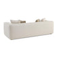 Tristine 96 Cream Linen Sofa by TOV L69251