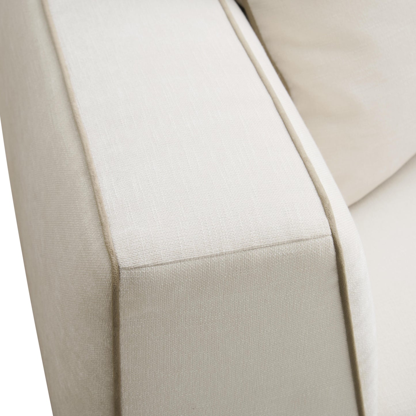 Tristine 96 Cream Linen Sofa by TOV L69251