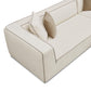Tristine 2 Piece Cream Linen L Shaped Sectional by TOV L69253 Sec