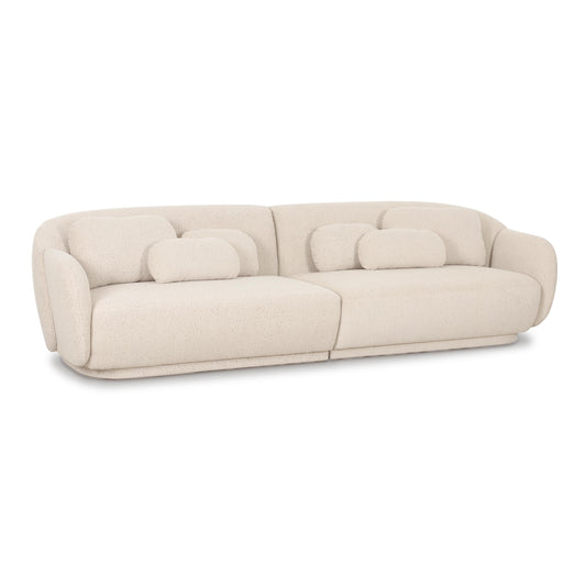 Misty 115 Cream Boucle Modular Sofa by TOV L69280
