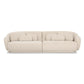 Misty 115 Cream Boucle Modular Sofa by TOV L69280
