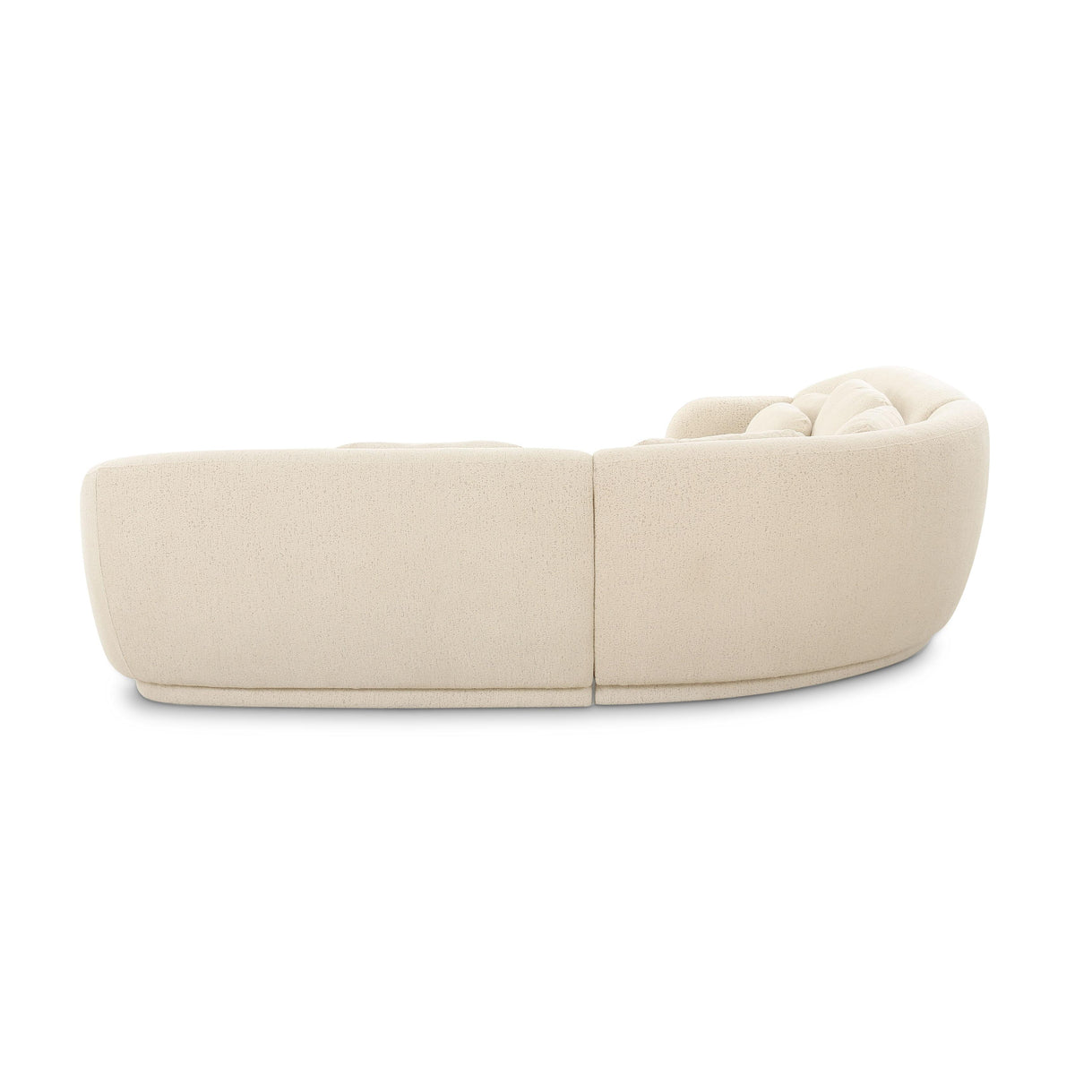 Misty 3-Piece Cream Performance Boucle Modular L-Sectional by TOV Furniture – photo 4 of 5