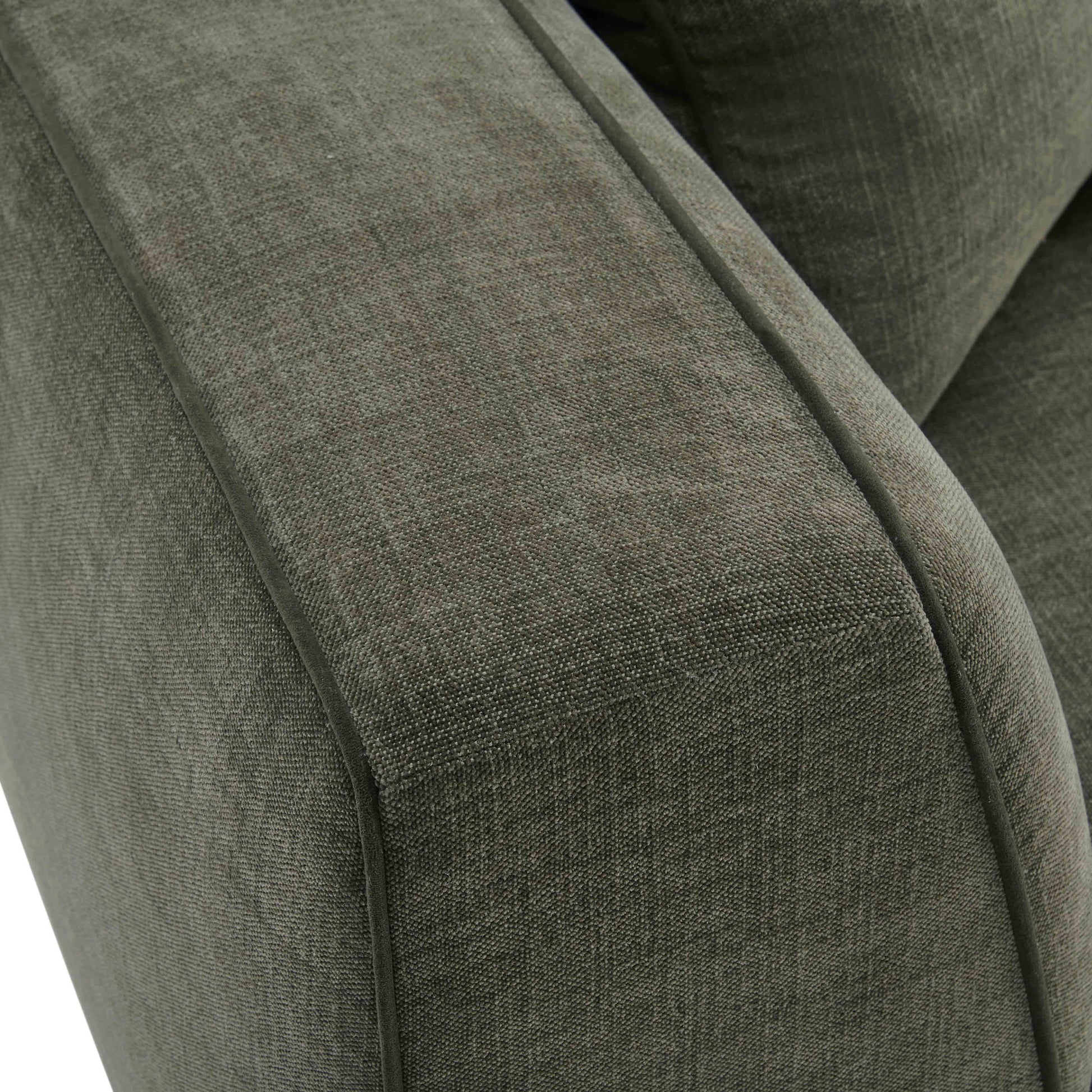 Tristine 96 Olive Green Upcycled Basketweave Sofa by TOV L69287