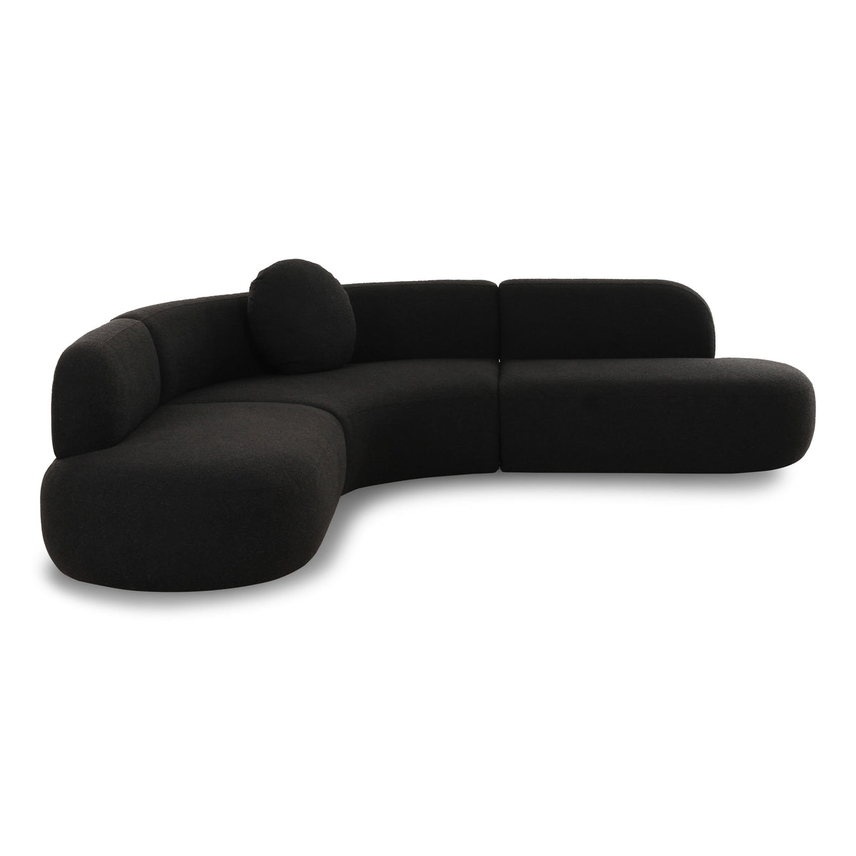 Broohah Black Performance Boucle Sectional by TOV Furniture – photo 1 of 6