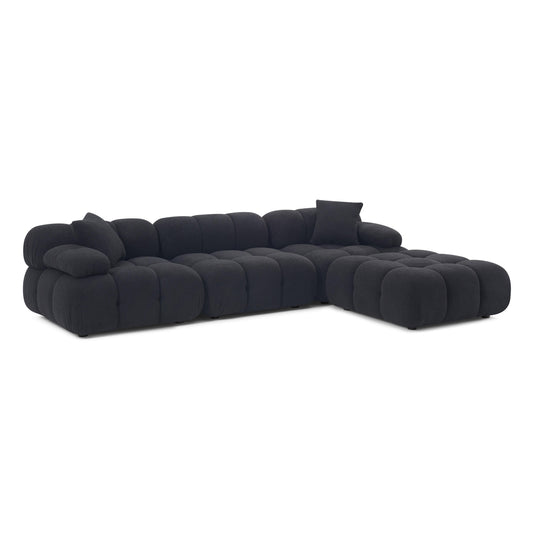 Calliope 4 Piece Vegan Shearling Modular Sectional by TOV L69304 Sec