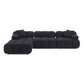 Calliope 4 Piece Vegan Shearling Modular Sectional by TOV L68922 Sec