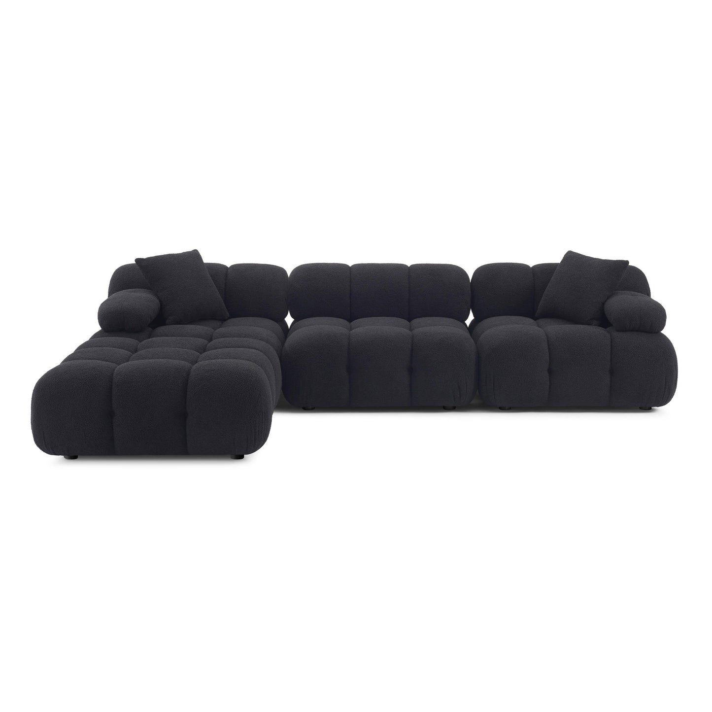 Calliope 4 Piece Vegan Shearling Modular Sectional by TOV L69304 Sec