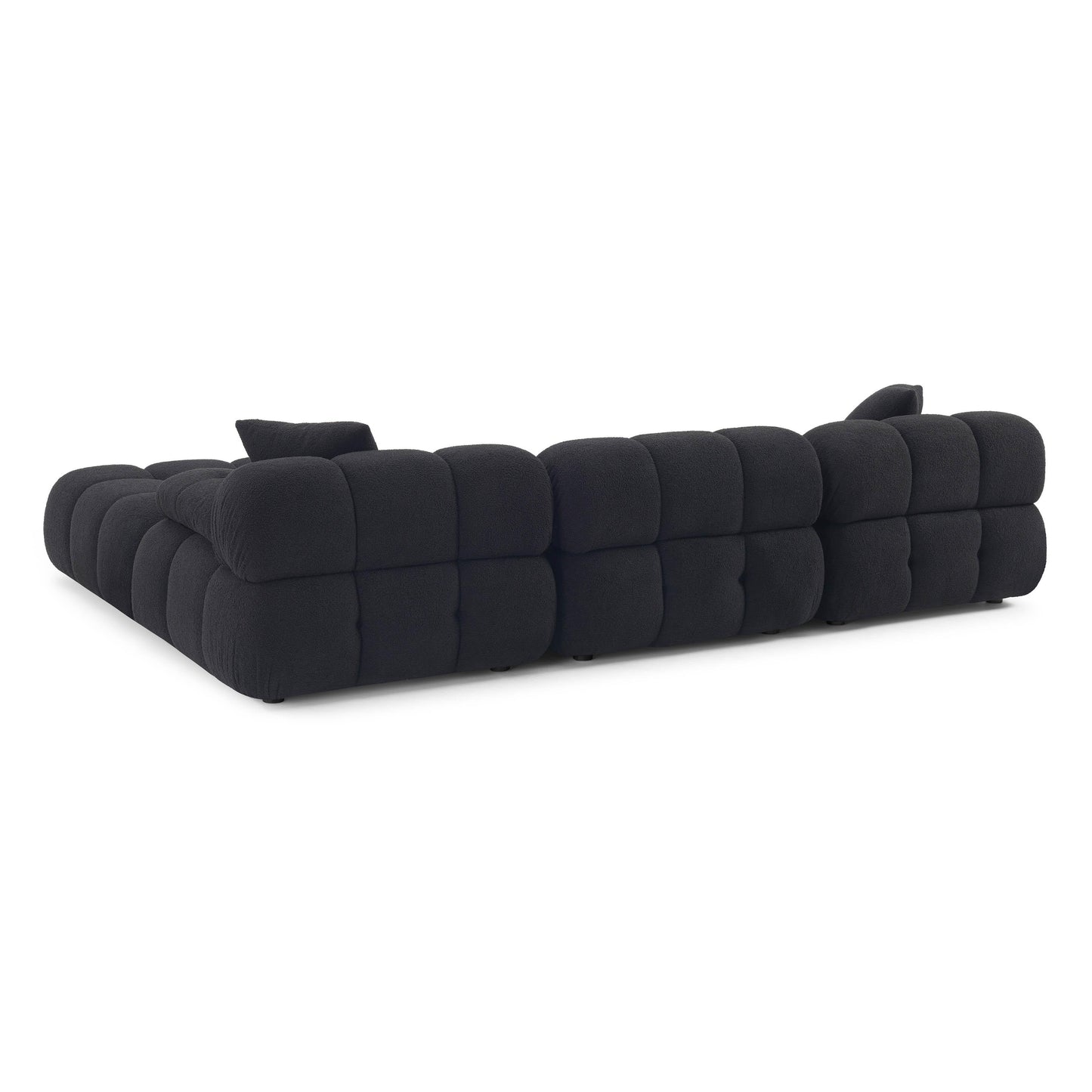 Calliope 4 Piece Vegan Shearling Modular Sectional by TOV L69304 Sec
