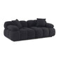 Calliope 79 Vegan Shearling Modular Loveseat by TOV L69305