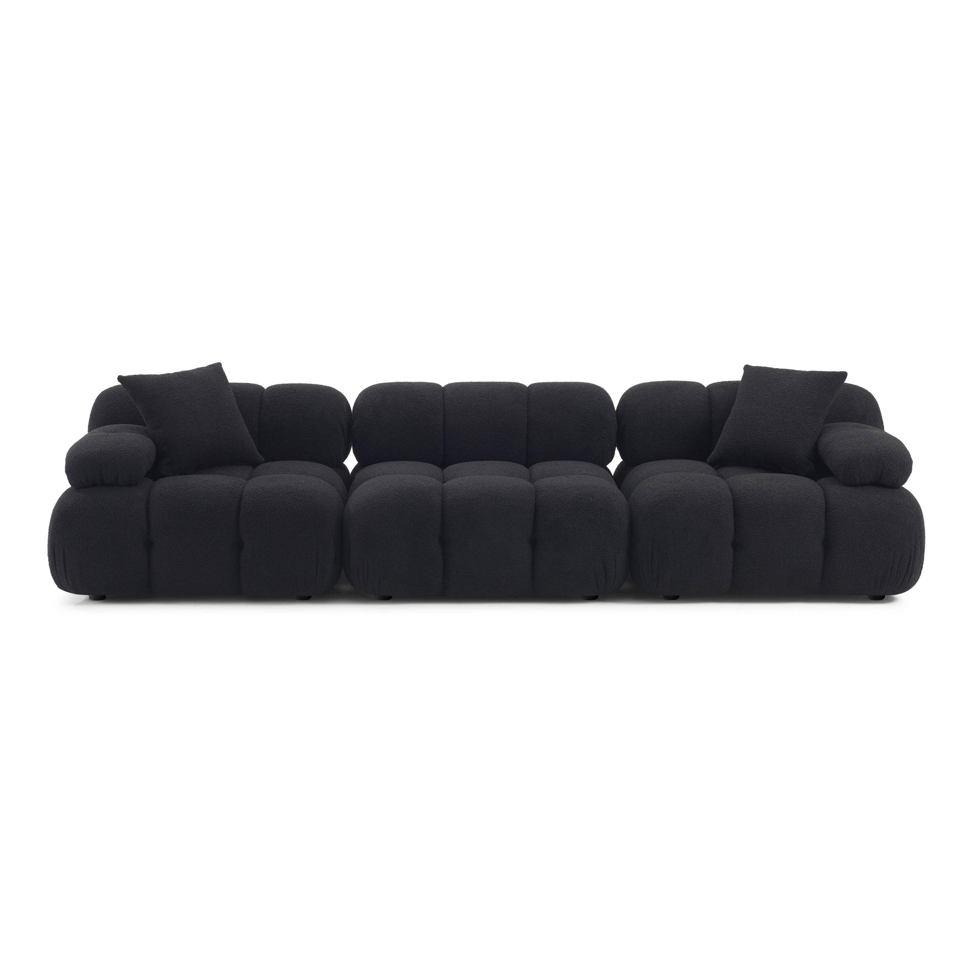 Calliope 118 Vegan Shearling Modular Sofa by TOV L69306