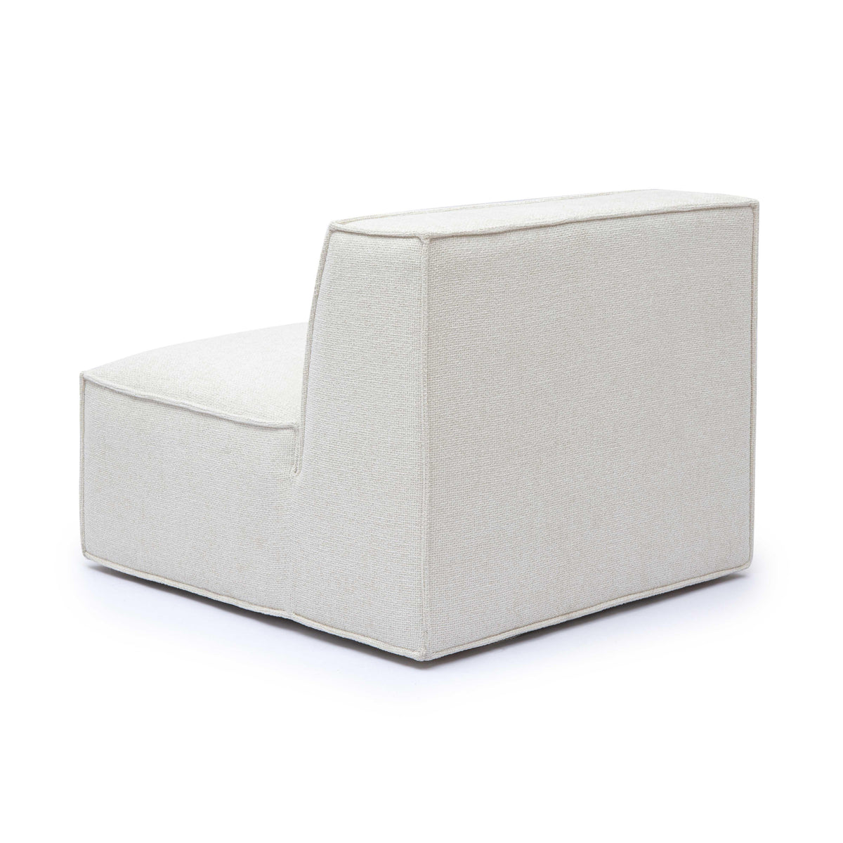 Mindy Performance Chenille Basketweave Modular Armless Chair in Cream by TOV Furniture – photo 4 of 6