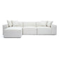 Mindy 4 Piece Chenille Basketweave Modular Sectional by TOV L69317 Sec