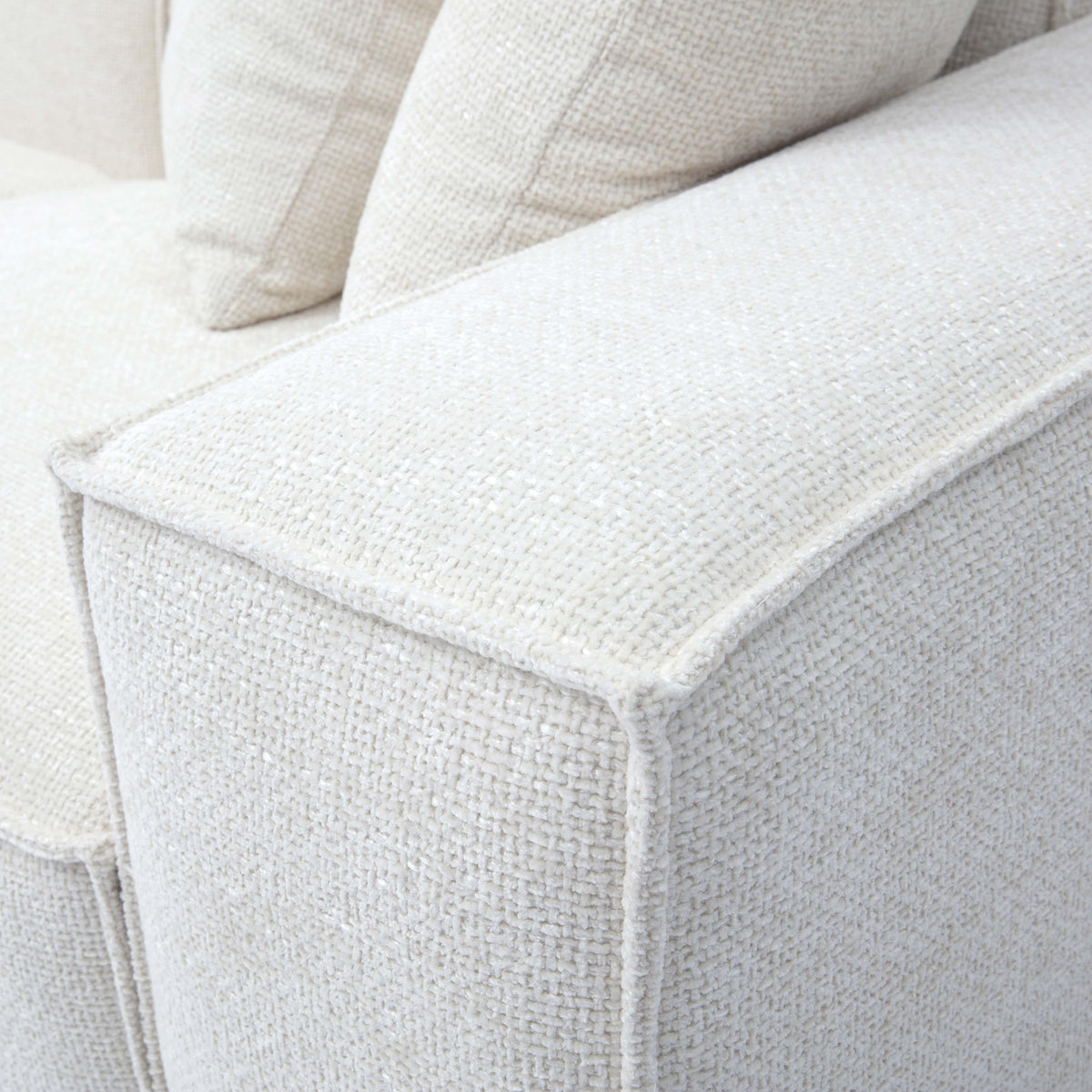 Mindy Cream Performance Chenille Basketweave Modular Sectional by TOV Furniture – photo 5 of 6