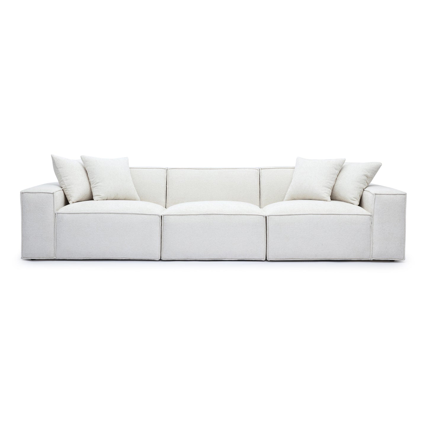 Mindy 115 Chenille Basketweave Modular Sofa by TOV L69316 So