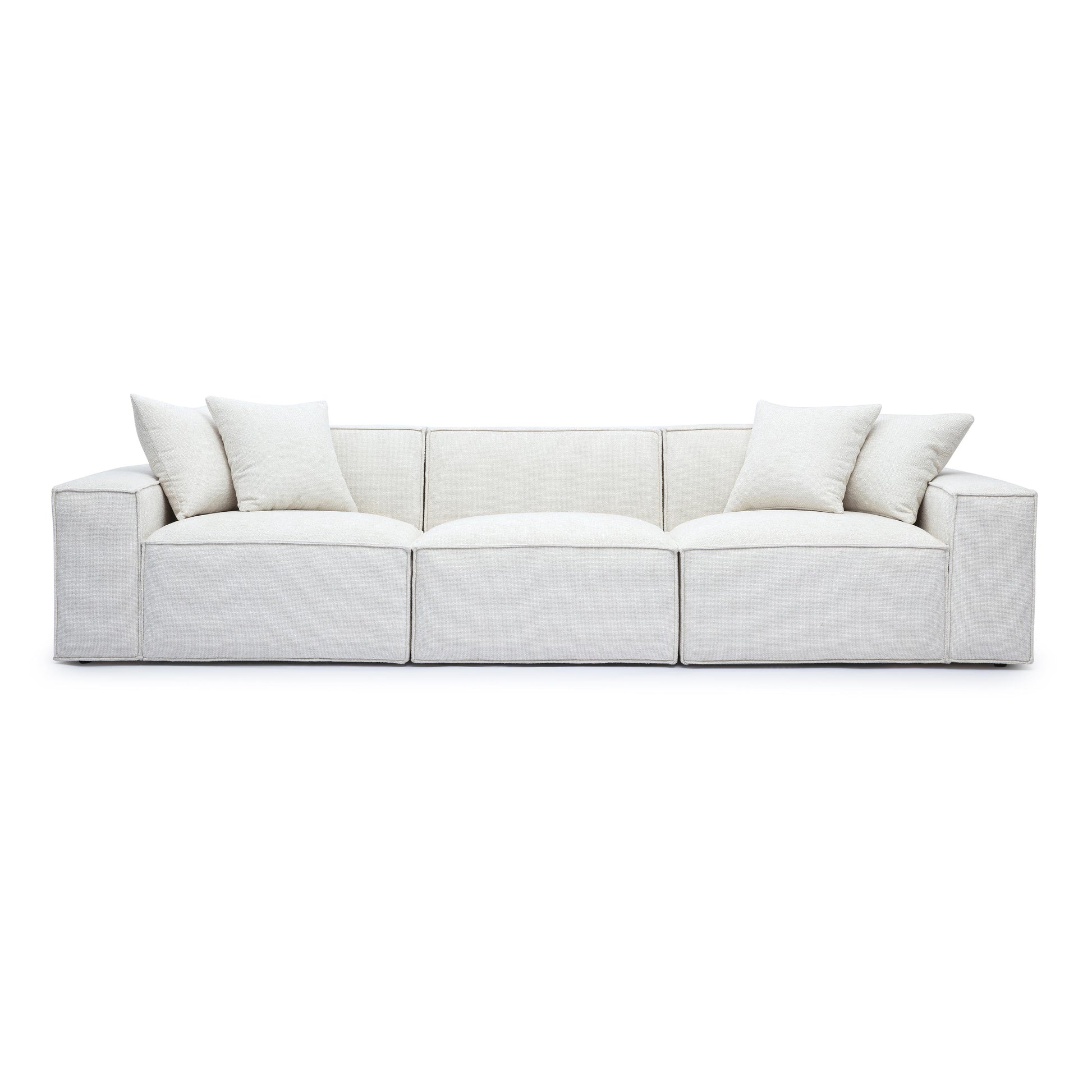 Mindy 115 Chenille Basketweave Modular Sofa by TOV L69316 So