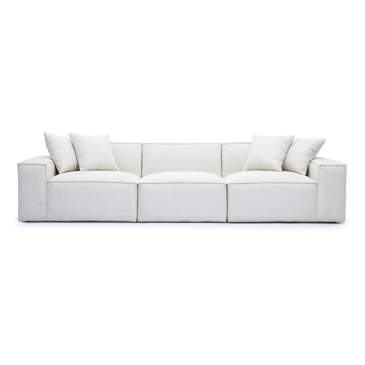 Mindy 115 Chenille Basketweave Modular Sofa by TOV L69316 So