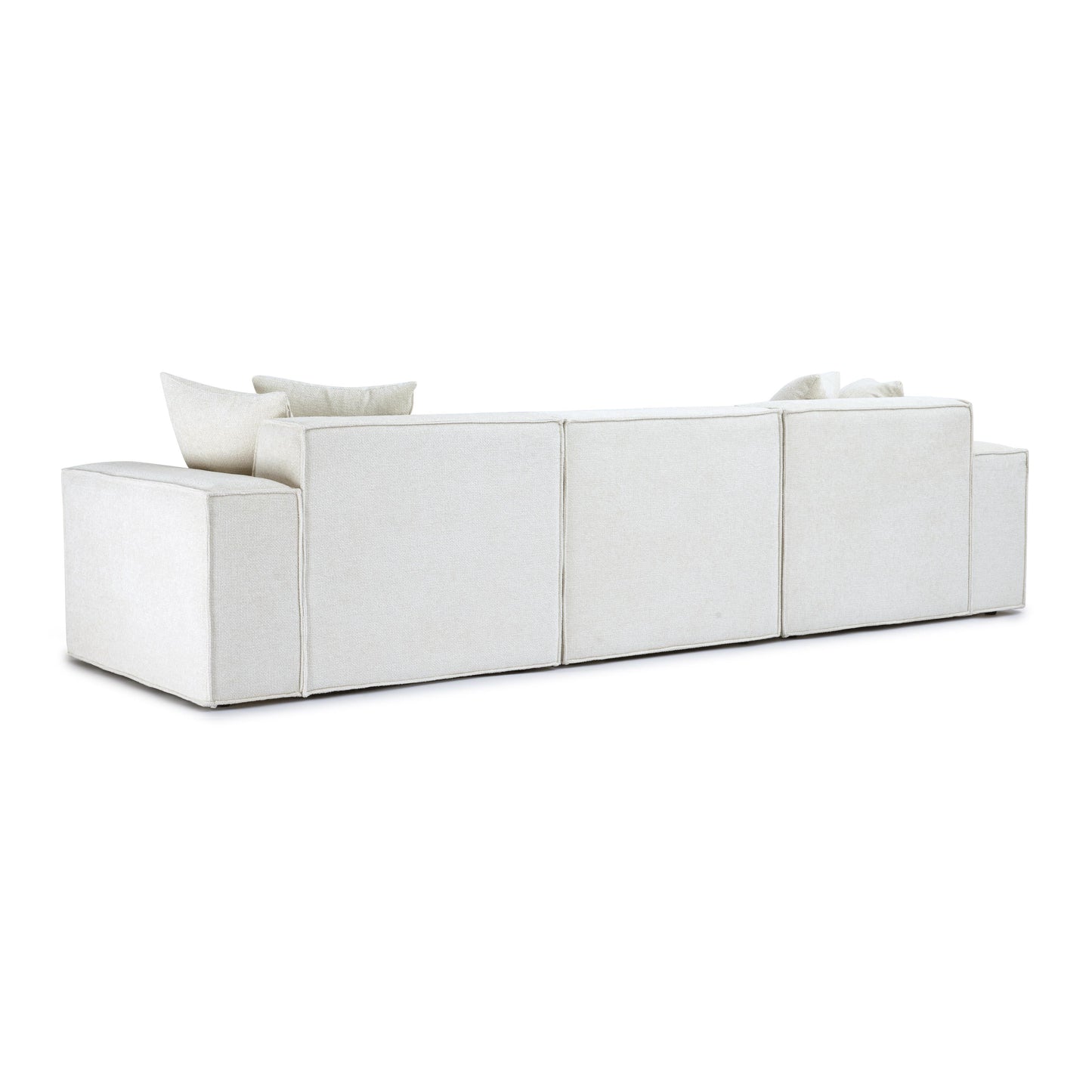 Mindy 115 Chenille Basketweave Modular Sofa by TOV L69319 So