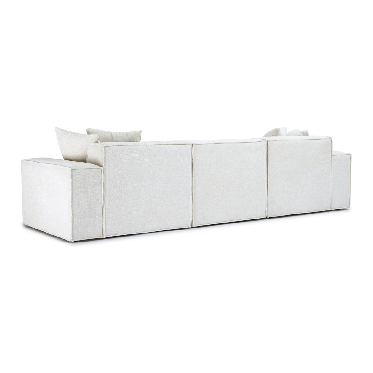 Mindy Cream Performance Chenille Basketweave Modular Sofa by TOV Furniture – photo 4 of 6