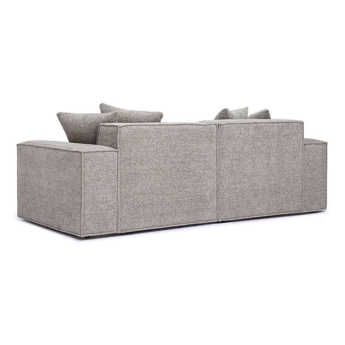 Mindy Taupe Performance Chenille Basketweave Modular Loveseat by TOV Furniture – photo 4 of 6