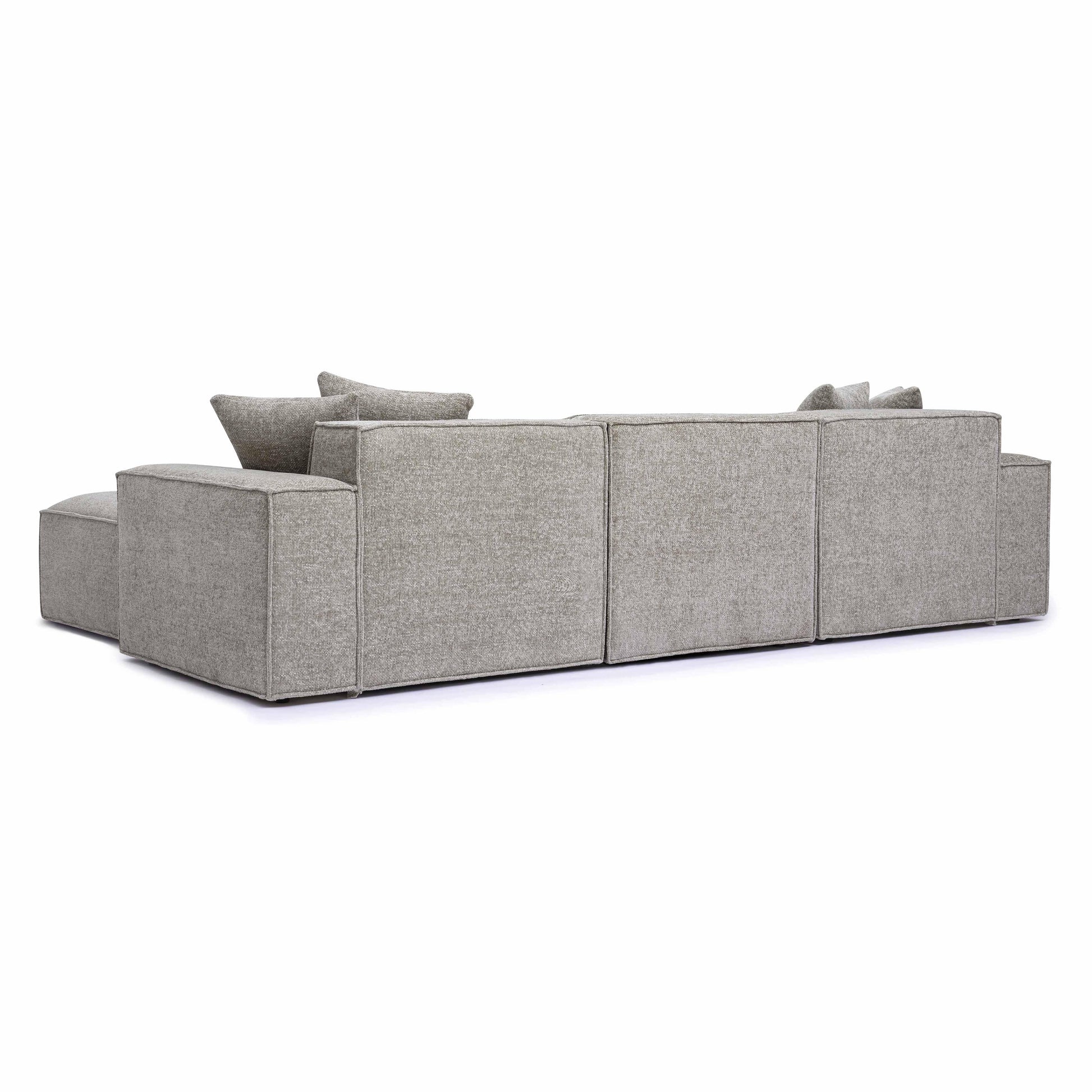 Mindy 4 Piece Chenille Basketweave Modular Sectional by TOV L69319 Sec