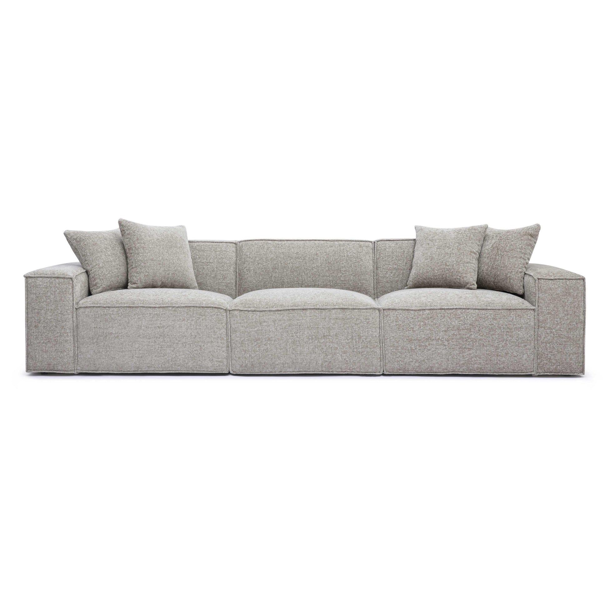 Mindy 115 Chenille Basketweave Modular Sofa by TOV L69317 So