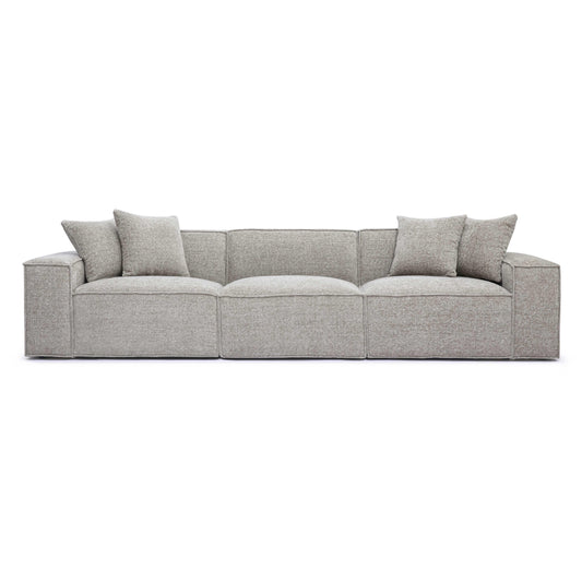 Mindy 115 Chenille Basketweave Modular Sofa by TOV L69317 So