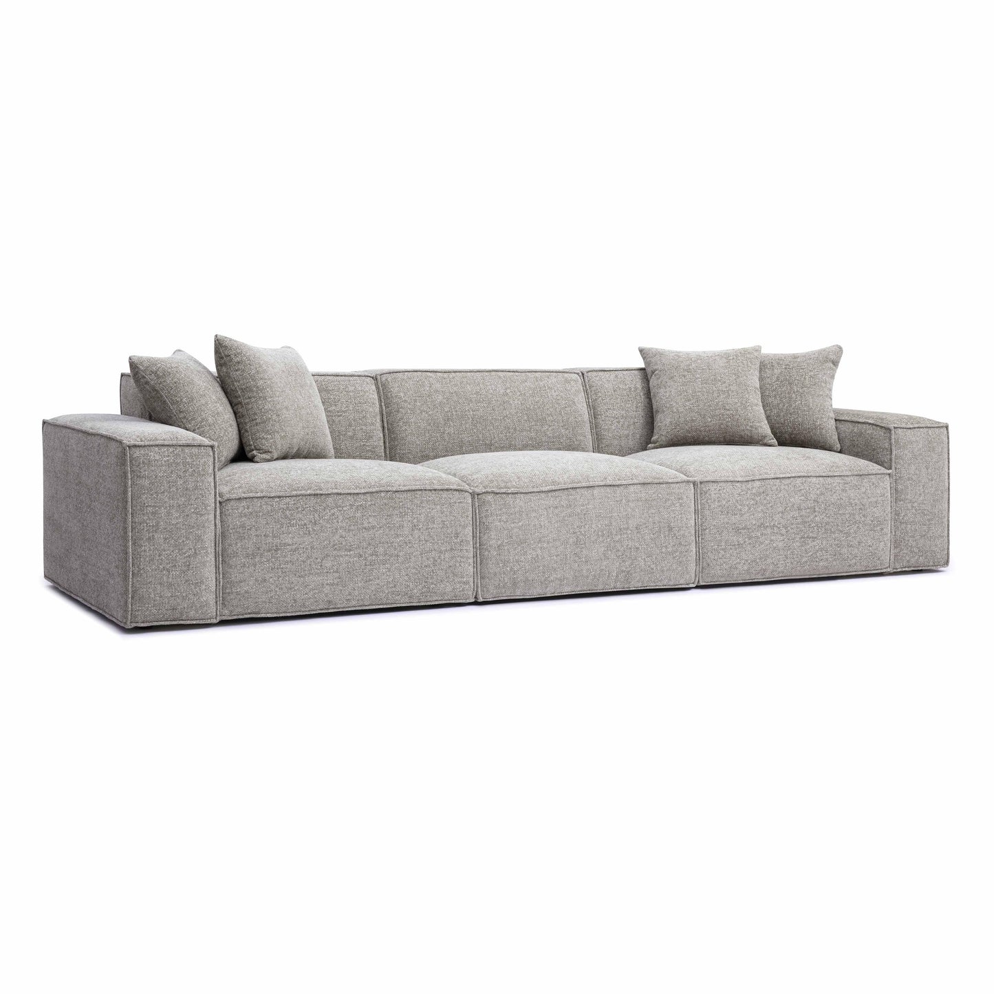 Mindy 115 Chenille Basketweave Modular Sofa by TOV L69317 So