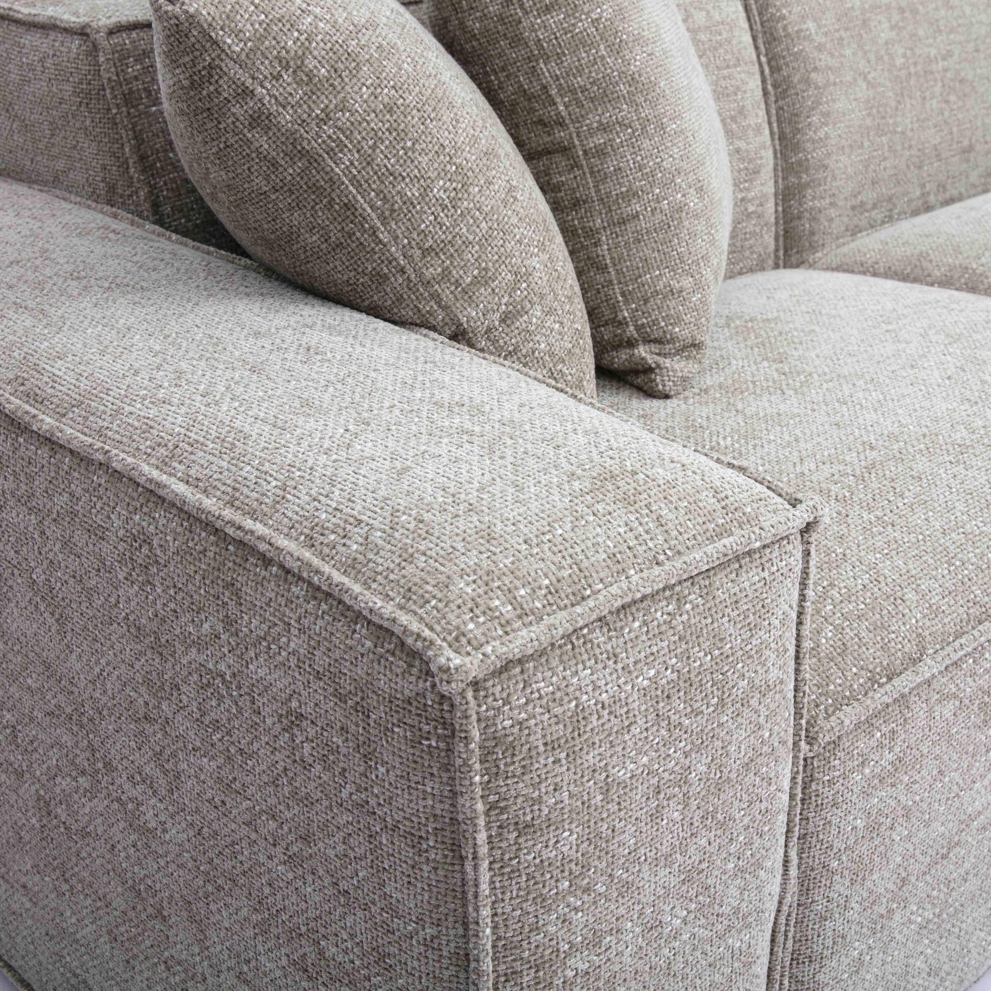 Mindy 115 Chenille Basketweave Modular Sofa by TOV L69317 So