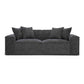 Mindy 84 Chenille Basketweave Modular Loveseat by TOV L69319 Lo