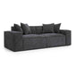 Mindy 84 Chenille Basketweave Modular Loveseat by TOV L69319 Lo