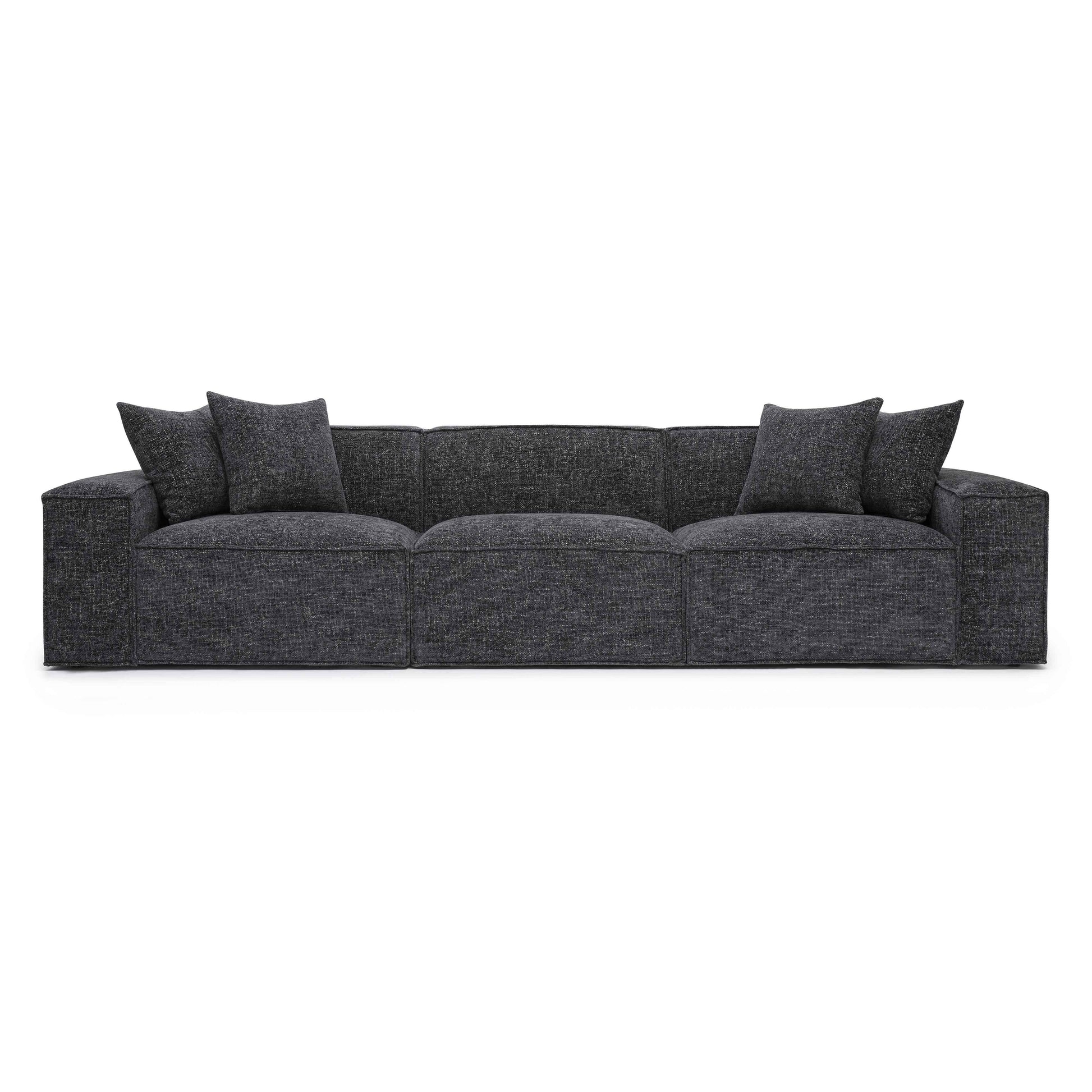 Mindy 115 Chenille Basketweave Modular Sofa by TOV L69319 So