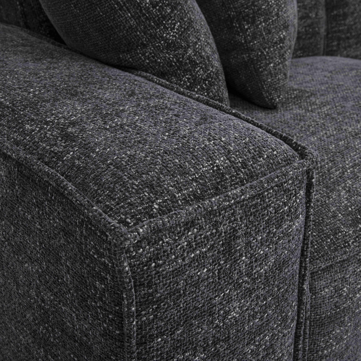 Mindy Charcoal Performance Chenille Basketweave Modular Sofa by TOV Furniture – photo 5 of 6