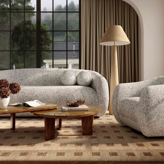 Judy Black and White Woven Performance Fabric Swivel Accent Chair by TOV Furniture – photo 8 of 8