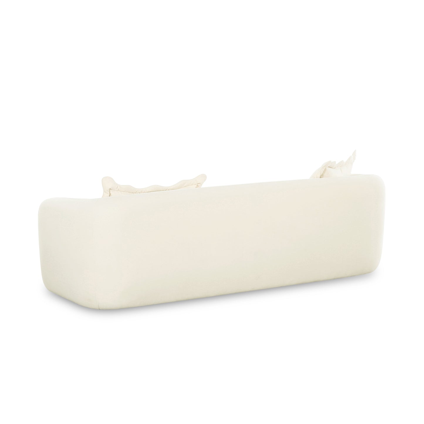 Lou 91" Performance Velvet Sofa Cream by Tov Furniture
