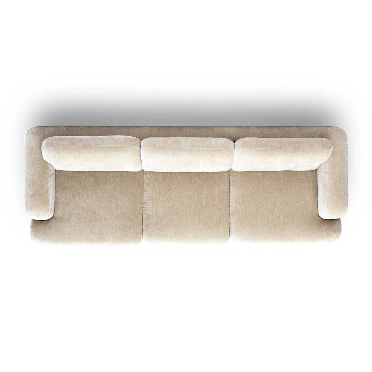 Halsey 102" Tan Textured Fabric Sofa by TOV Furniture – photo 6 of 7