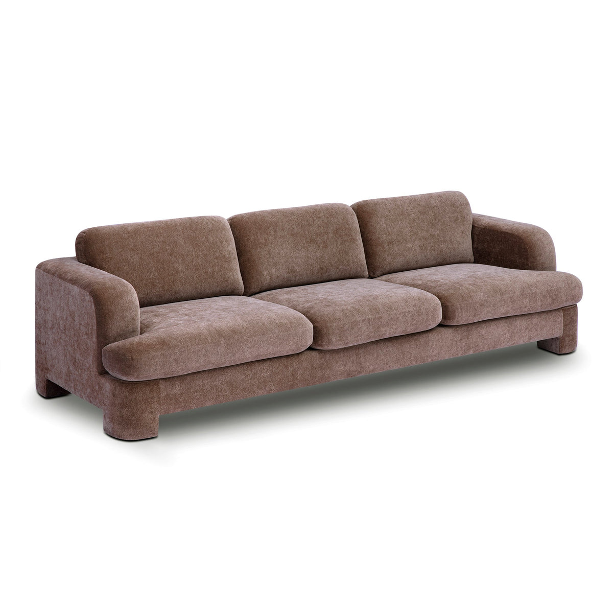 Halsey 102" Brown Textured Fabric Sofa by TOV Furniture – photo 3 of 7