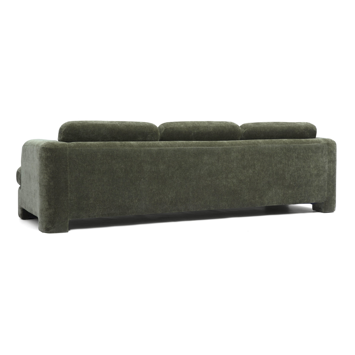 Halsey 102" Forest Green Textured Fabric Sofa by TOV Furniture – photo 5 of 7