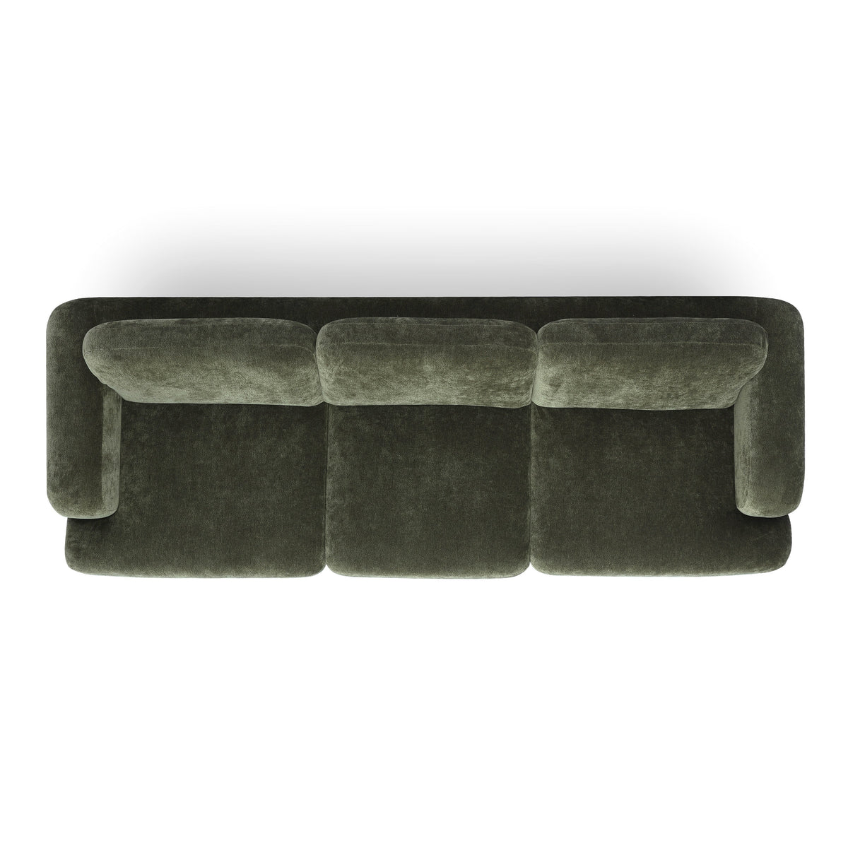 Halsey 102" Forest Green Textured Fabric Sofa by TOV Furniture – photo 6 of 7