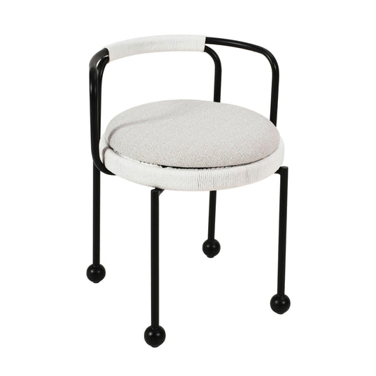Pansy Cream Outdoor Dining Chair by TOV O18674